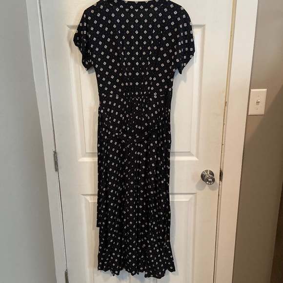 LOFT black geo pattern maxi dress - Picture 3 of 3